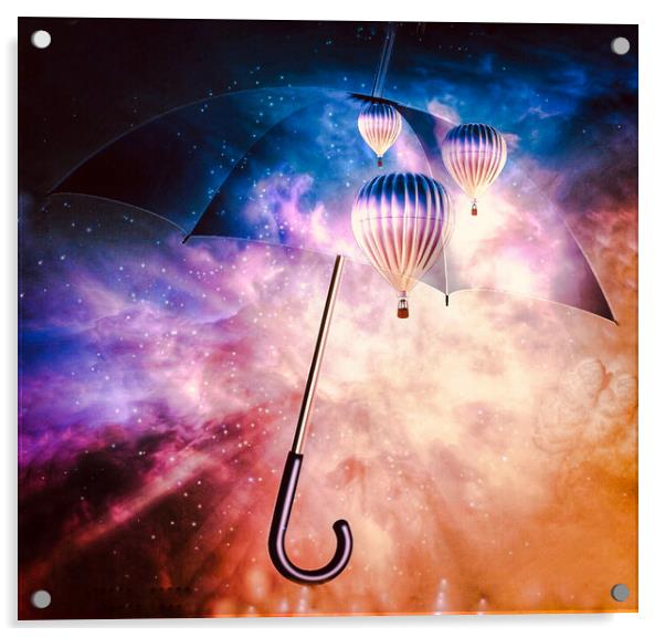 It’s raining hot air balloons Acrylic by Beryl Curran