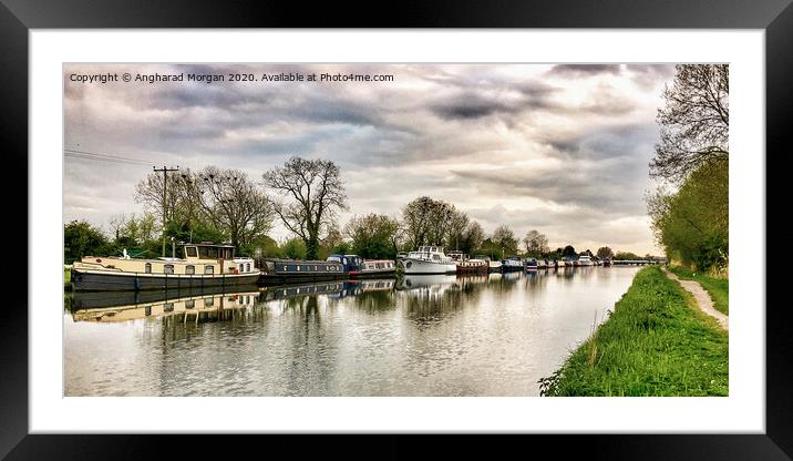 Gloucester and Sharpness Canal Framed Mounted Print by Angharad Morgan