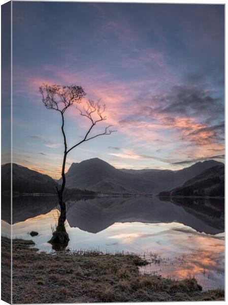 Buttermere Sunrise Canvas Print by Paul Andrews