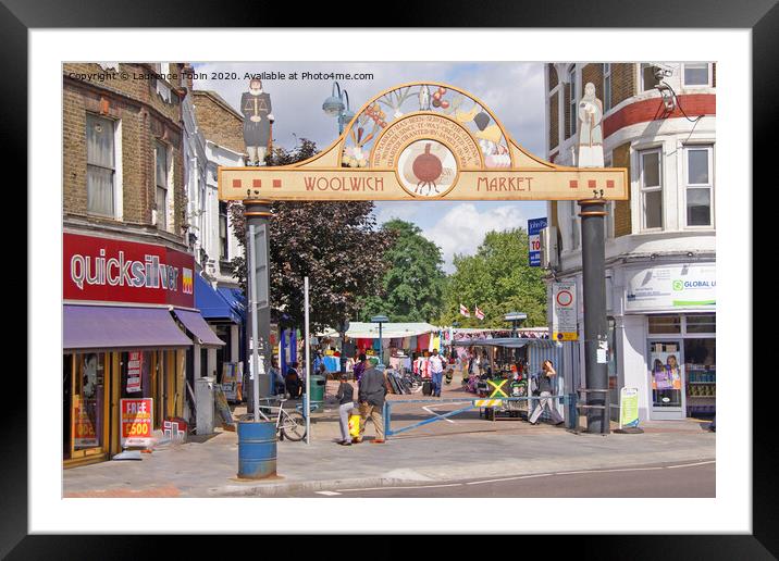  Woolwich Market, Beresford Square, London Framed Mounted Print by Laurence Tobin