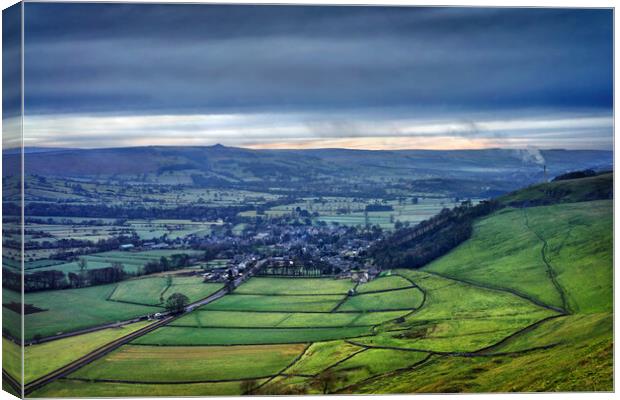 Hope Valley View Canvas Print by Darren Galpin
