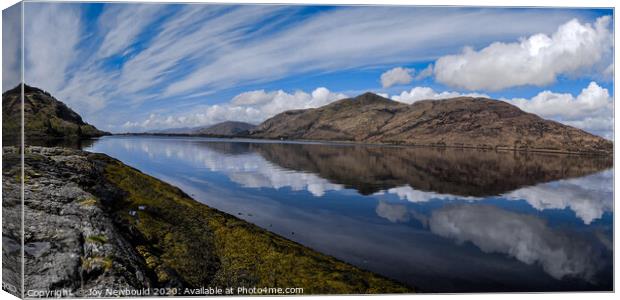 Loch Linnhe with Cirrus Clouds Panorama Canvas Print by Joy Newbould