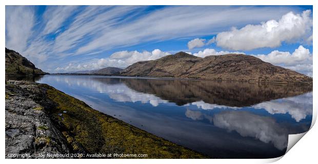 Loch Linnhe with Cirrus Clouds Panorama Print by Joy Newbould
