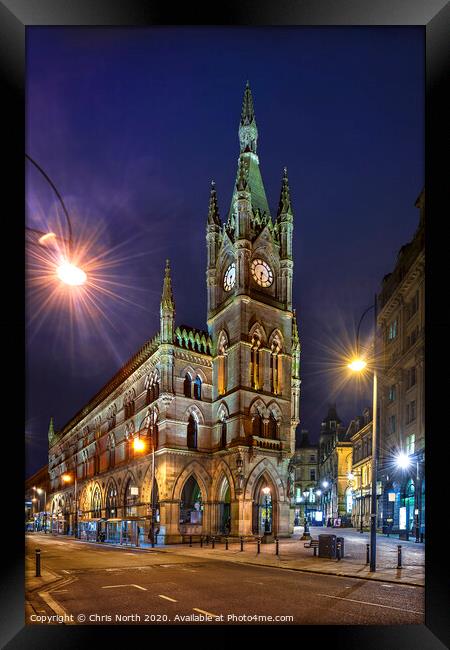 Wool Exchange Building in Bradford. Framed Print by Chris North