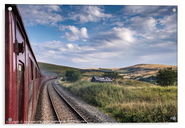 View from the Train Window Acrylic by Joy Newbould