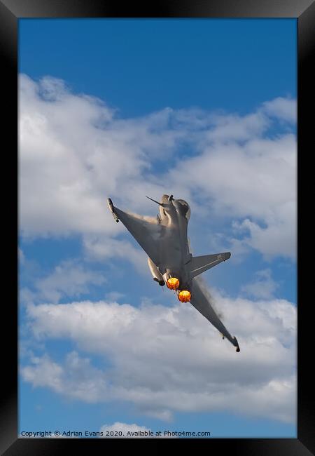 Eurofighter Typhoon Framed Print by Adrian Evans
