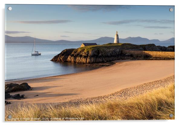 Tŵr Bach Beacon, Llanddwyn Island, Anglesey Acrylic by Heidi Stewart