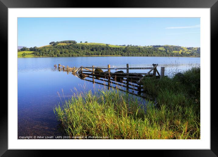 Bala Lake (Llyn Tegid), Wales  Framed Mounted Print by Peter Lovatt  LRPS