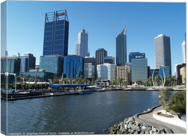 Queen Elizabeth Quay Canvas Print by Stephen Hamer