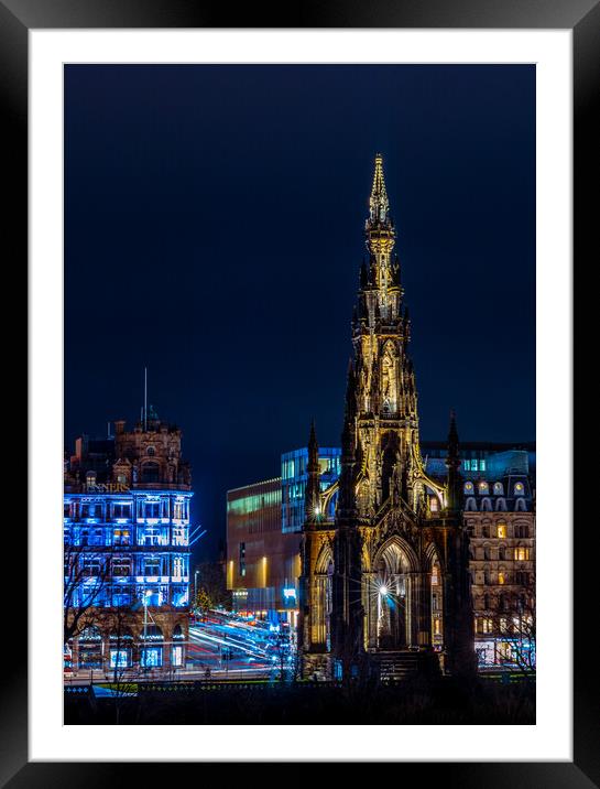 The Scott Monument, Edinburgh Framed Mounted Print by Steven Lennie