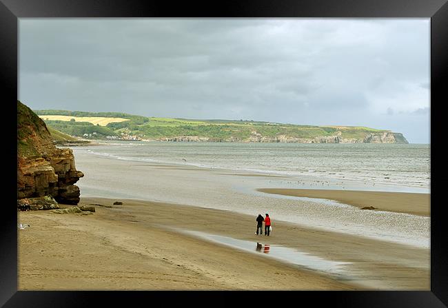 On The Beach at Whitby Framed Print by graham young