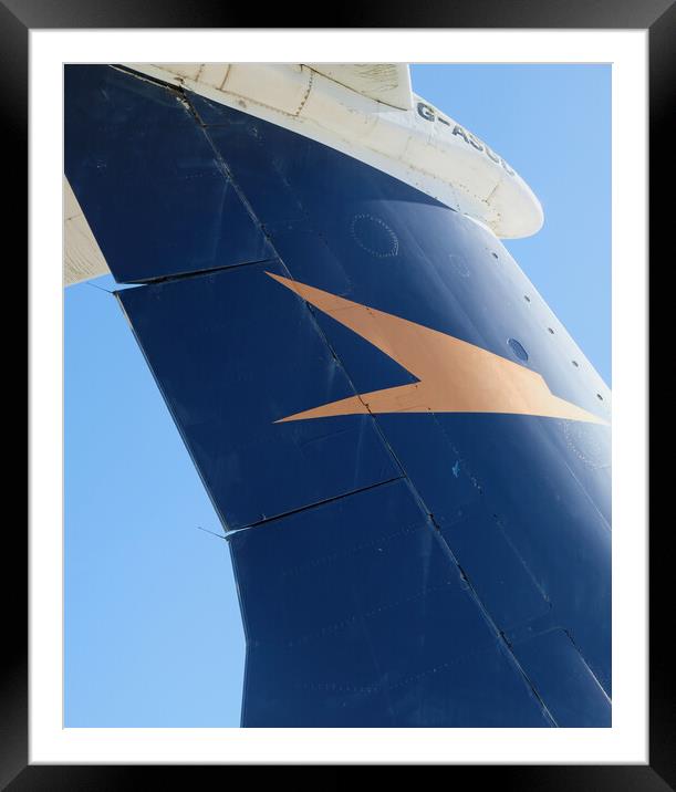 BOAC Super VC10 G-ASGC Tail Fin  Framed Mounted Print by Jacqui Farrell