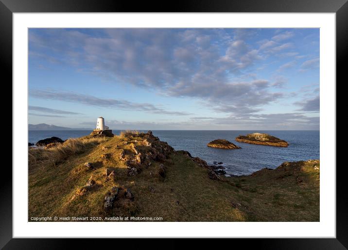 Tŵr Mawr Lighthouse on Llanddwyn Island  Framed Mounted Print by Heidi Stewart