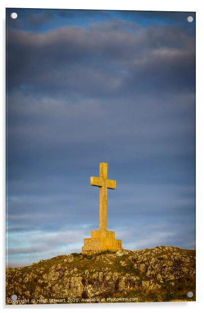 St. Dwynwen's Cross, Llanddwyn Island, Anglesey Acrylic by Heidi Stewart