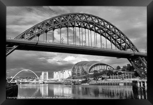 Tyne Bridge, Newcastle Framed Print by Alan Crawford