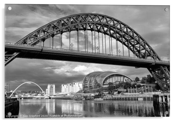Tyne Bridge, Newcastle Acrylic by Alan Crawford