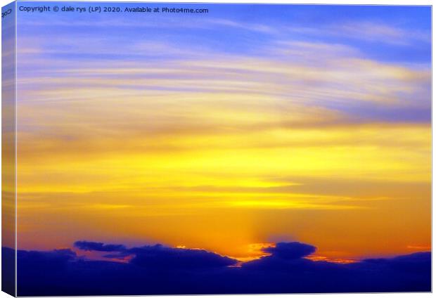 the sun goes down Canvas Print by dale rys (LP)