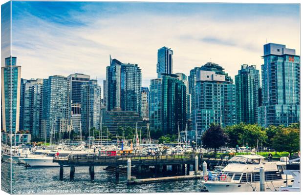 Coal Harbour - Vancouver, British Columbia, Canada Canvas Print by Mehul Patel