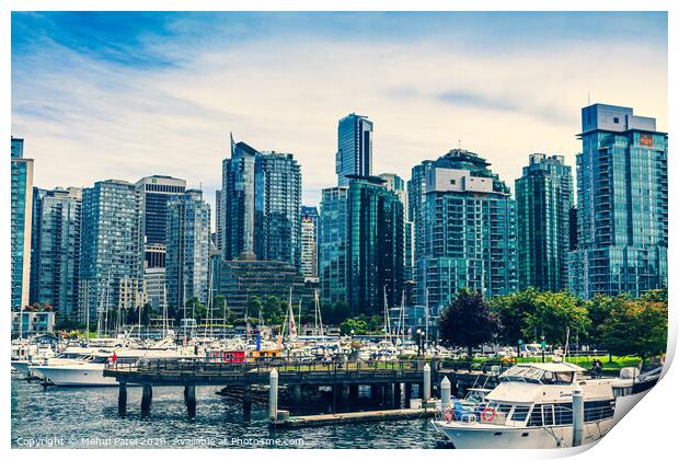 Coal Harbour - Vancouver, British Columbia, Canada Print by Mehul Patel