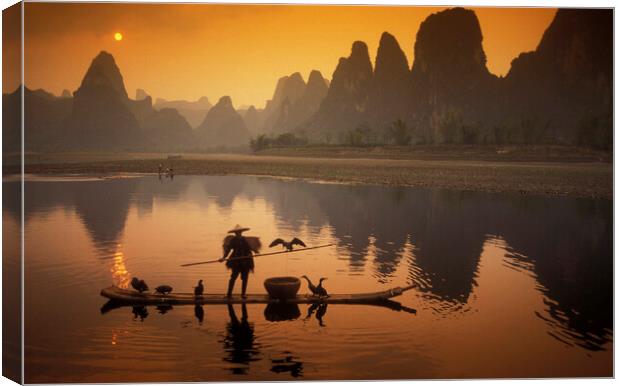 ASIA CHINA GUILIN Canvas Print by urs flueeler