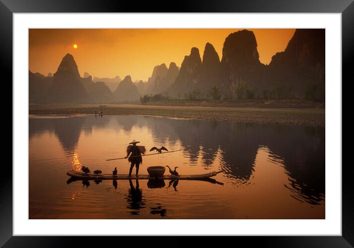 ASIA CHINA GUILIN Framed Mounted Print by urs flueeler