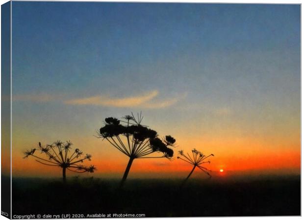 edinburgh sunset Canvas Print by dale rys (LP)