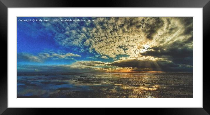 Majestic Sky of Lytham Framed Mounted Print by Andy Smith