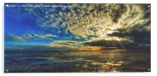 Majestic Sky of Lytham Acrylic by Andy Smith