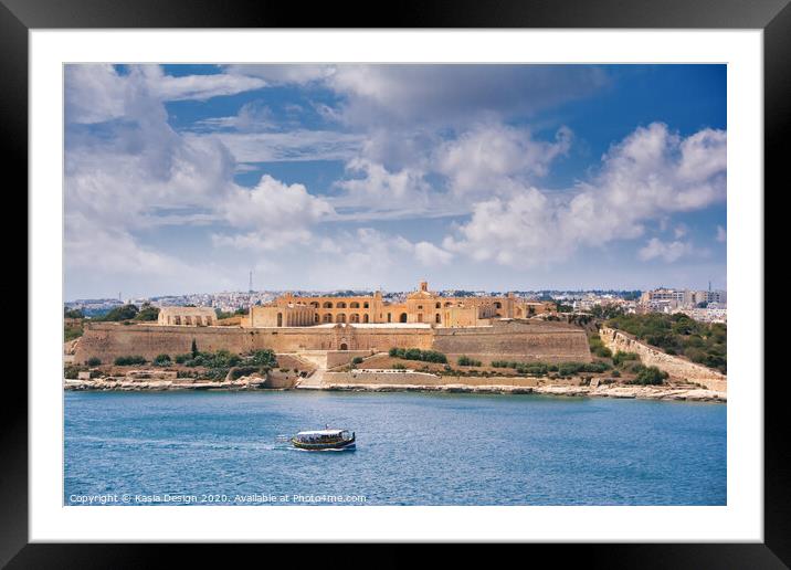 Lazzaretto on Manoel Island Framed Mounted Print by Kasia Design
