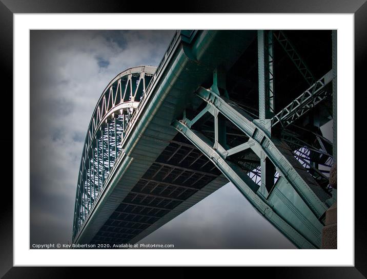 Tyne Bridge Framed Mounted Print by Kev Robertson