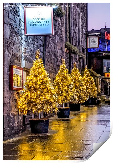 Christmas in Edinburgh   Print by Aimie Burley