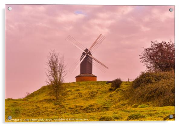 Beautiful Brill windmill landscape Acrylic by Julie Tattersfield