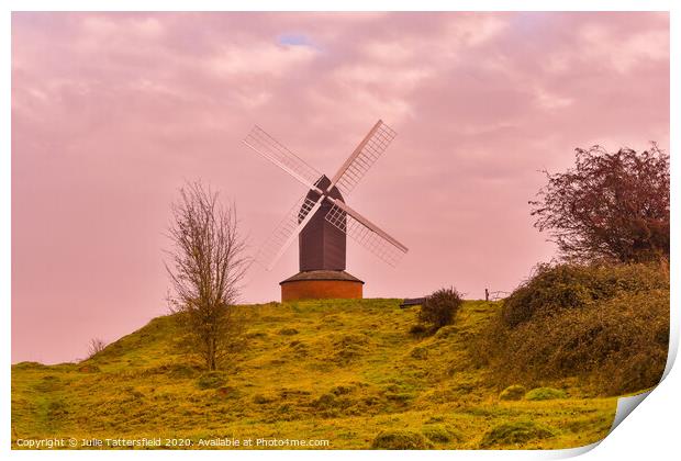 Beautiful Brill windmill landscape Print by Julie Tattersfield