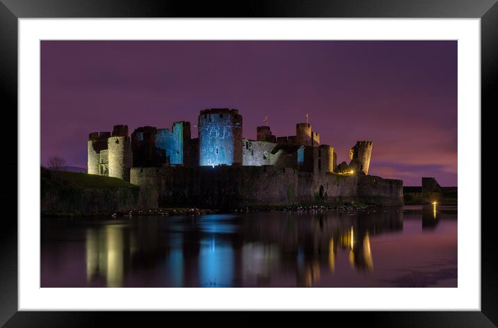 Caerphilly Castle Framed Mounted Print by Dean Merry