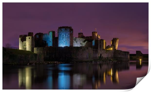 Caerphilly Castle Print by Dean Merry