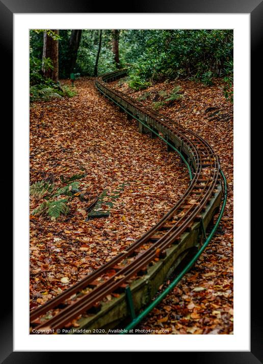 Railway in Royden Park Framed Mounted Print by Paul Madden