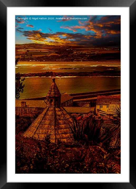 Mounts Bay Framed Mounted Print by Nigel Hatton