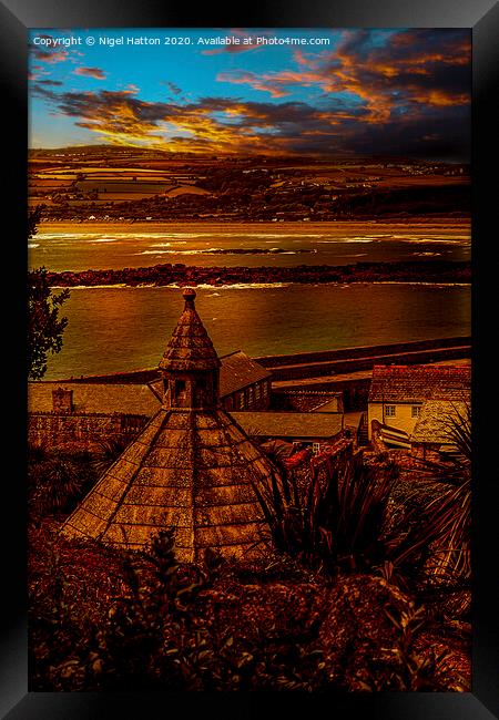 Mounts Bay Framed Print by Nigel Hatton