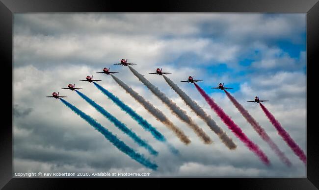 The Red Arrows 2008 Framed Print by Kev Robertson