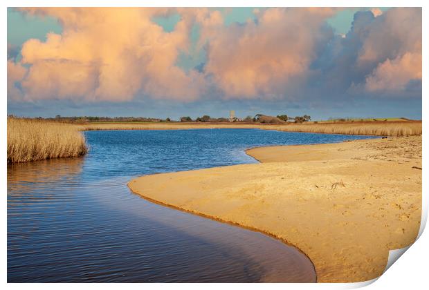 Covehithe Benacre broad suffolk Print by Kevin Snelling