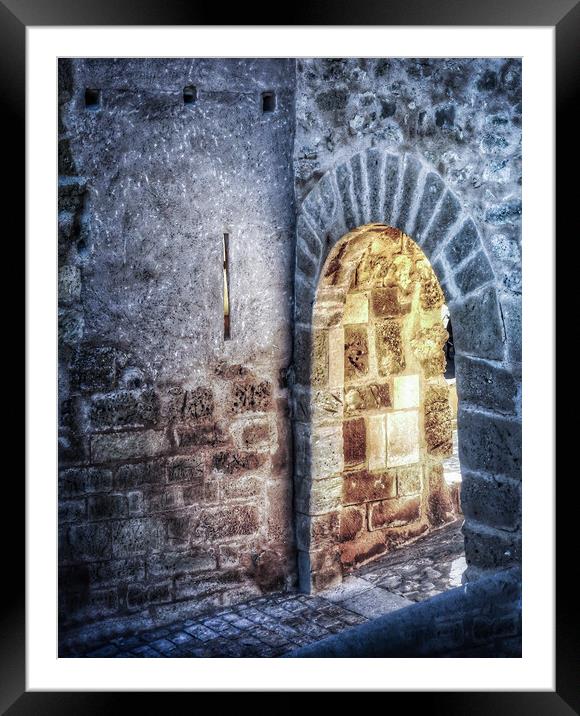 Castle Ruins Archway Framed Mounted Print by Jacqui Farrell
