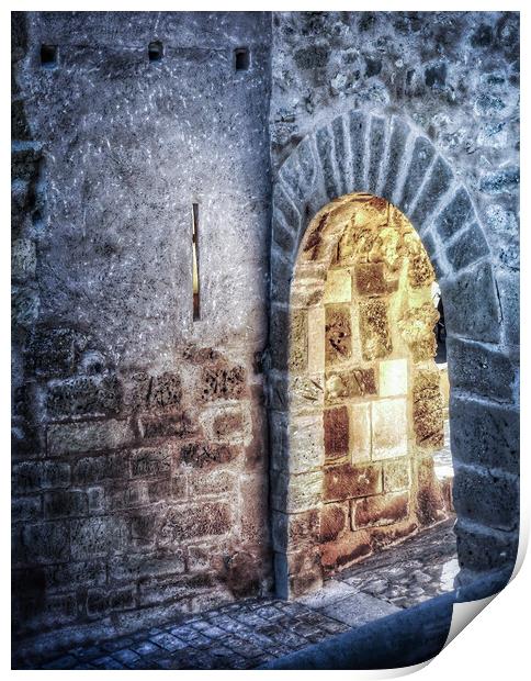 Castle Ruins Archway Print by Jacqui Farrell