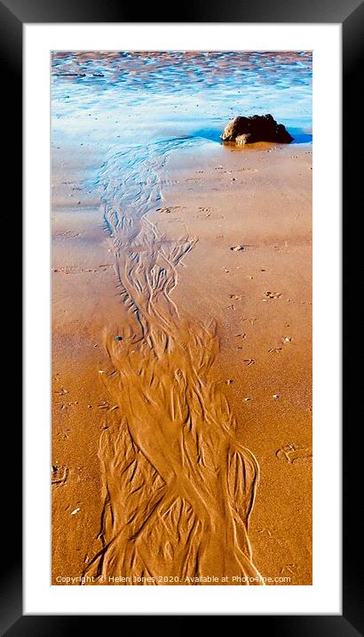 Beach, Sefton coastline  Framed Mounted Print by Helen Jones