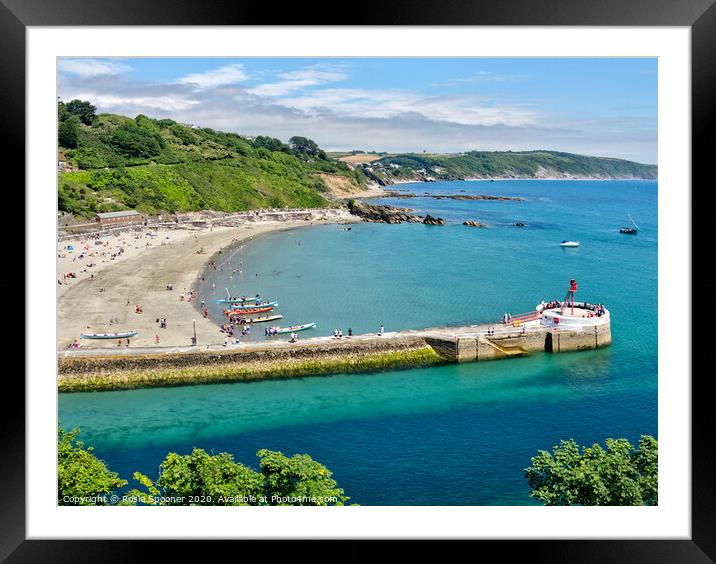 Looe and The Banjo Pier Framed Mounted Print by Rosie Spooner