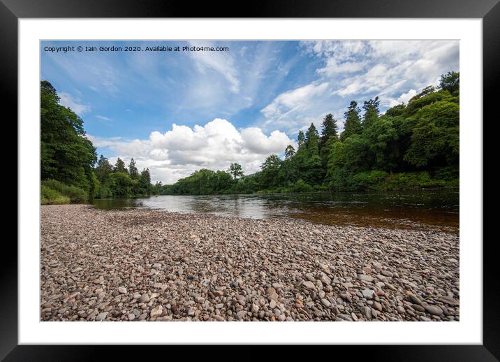 River Tay at Dunkeld Perthshire Scotland Framed Mounted Print by Iain Gordon