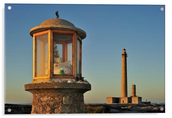 Gatteville Lighthouse, Normandy Acrylic by Arterra 