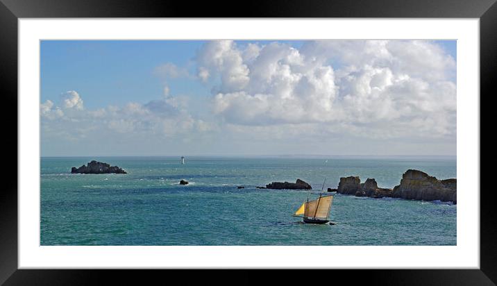 Pointe du Grouin, Brittany Framed Mounted Print by Arterra 