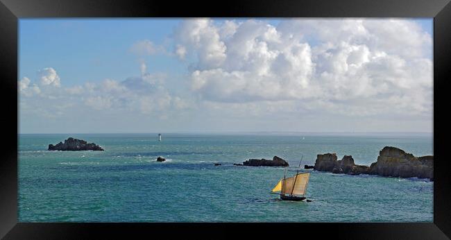 Pointe du Grouin, Brittany Framed Print by Arterra 