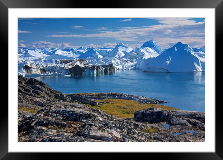 Kangia Icefjord, Greenland Framed Mounted Print by Arterra 