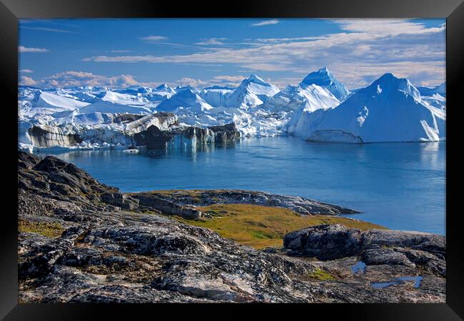 Kangia Icefjord, Greenland Framed Print by Arterra 